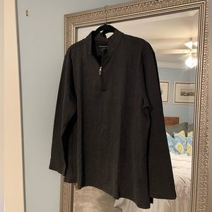Dark Gray Mizzen + Main pro flex quarter zip